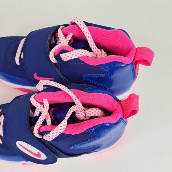 Nike Air Mission Blue Pink Basketball  Shoes Athletic Leather - Picture 5 of 12